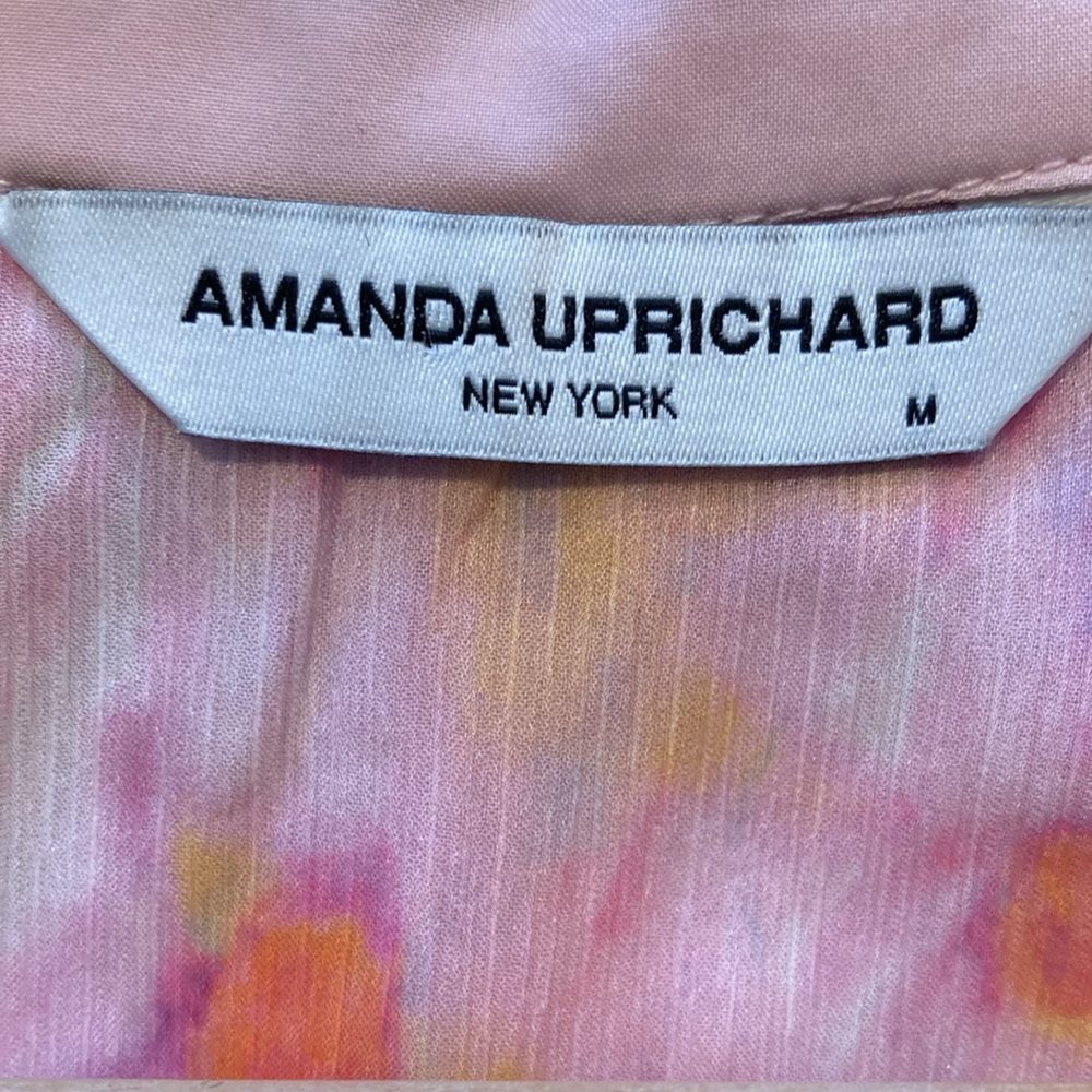 Amanda Uprichard Cerrone Top Medium Pink/Purple Blouse - Picture 6 of 6